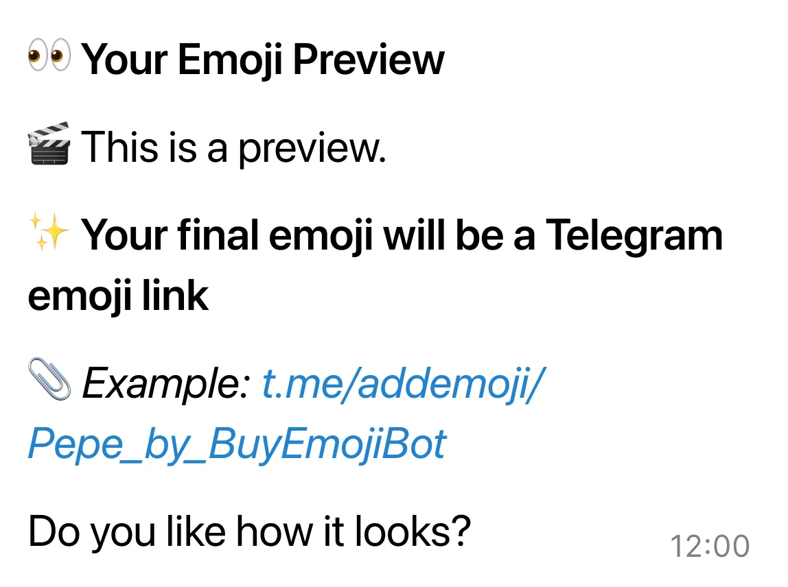 Telegram bot interface